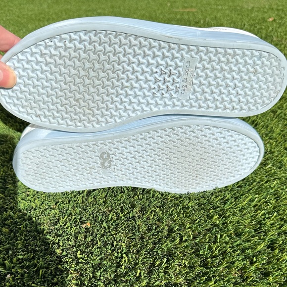 Rag & Bone RB1 Leather Slip On Mule Sneakers in Chambray and Light Blue - Picture 7 of 8